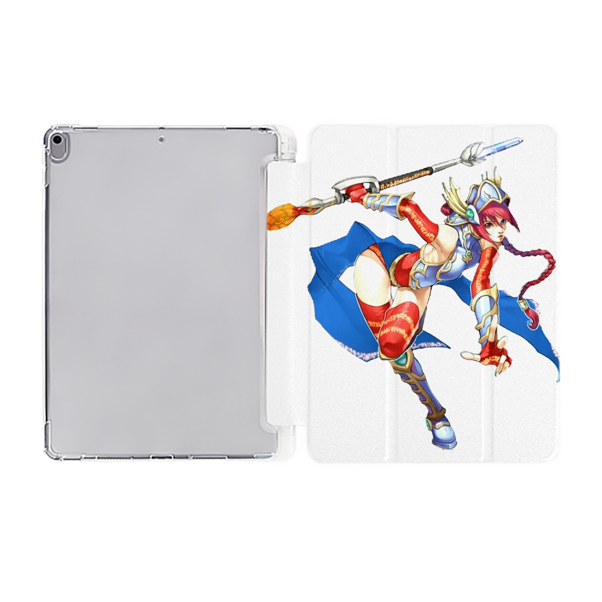 （画像用） 遊☆戯☆王 Yu-Gi-Oh! IPad ケース ペン収納付き 三つ折りスタンド PUレザー×シリコン 対応機種9.5/10.5/10.9インチ